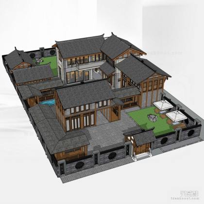 中式书院建筑丨