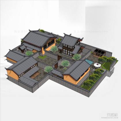 中式建筑院落丨