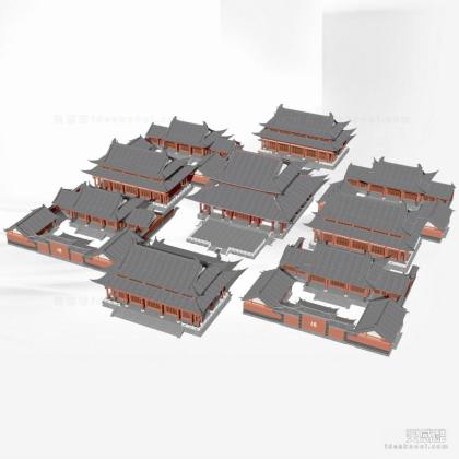 中式寺庙寺院文化建筑丨