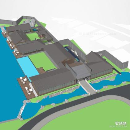 中式酒店建筑丨