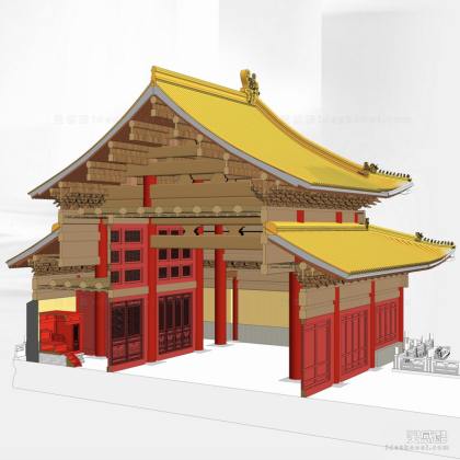 裕陵隆恩殿中式建筑丨