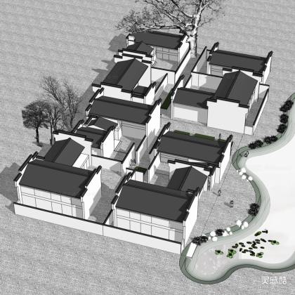 中式徽派建筑丨