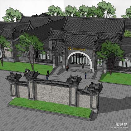 中式游客服务中心建筑丨