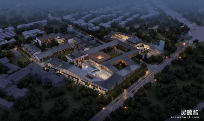 中式书院建筑/学校建筑丨