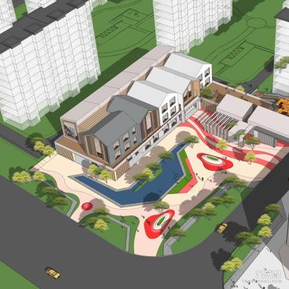 现代风格幼儿园及售楼部建筑丨