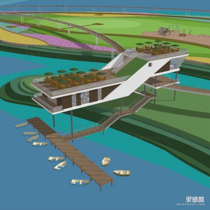 凤栖岛丨滨水建筑/观景平台/景观桥丨