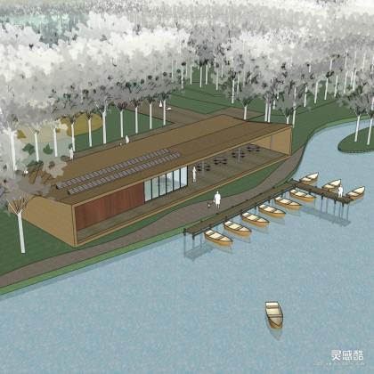 滨水码头游客中心建筑丨