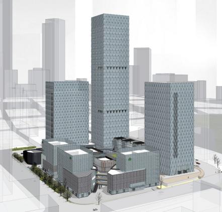 广西南宁商业综合体 商业办公建筑 六边形丨