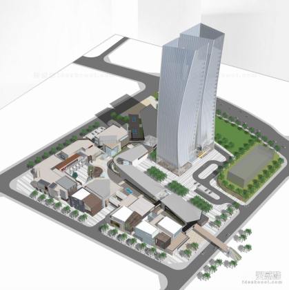 商业办公建筑 高层办公建筑 商业街丨