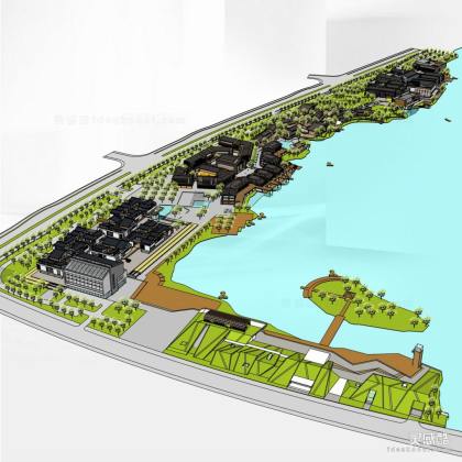 中式滨水商业建筑丨