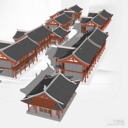 中式商业街 商业建筑丨