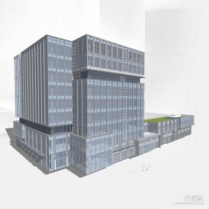 现代商业办公建筑 玻璃幕墙建筑丨