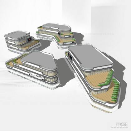 现代商业建筑 商业街丨