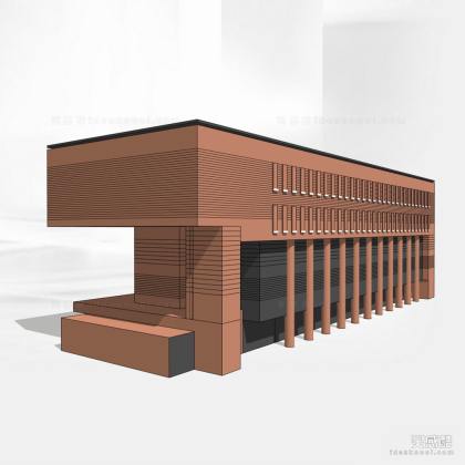 办公建筑 红砖建筑丨