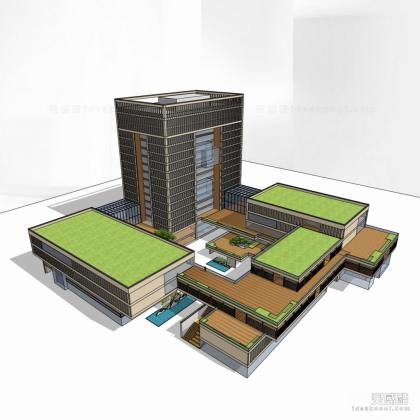 酒店办公建筑 服务中心建筑丨