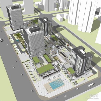 广州南沙方兴金茂湾 商业办公建筑 酒店建筑 商业街 广场景观丨