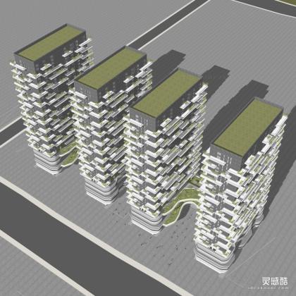 高层商业办公建筑 住宅建筑 生态建筑丨