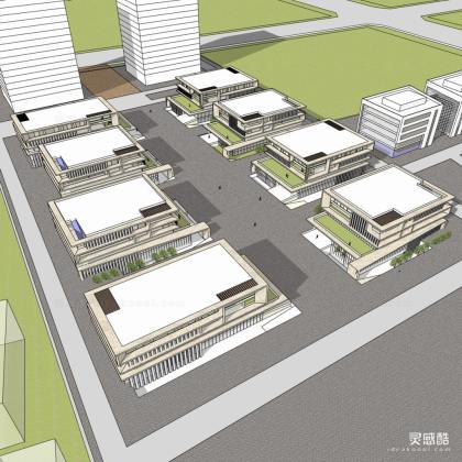 现代办公园区多层建筑丨