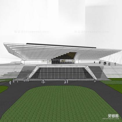 现代解构主义异型展览艺术馆博物馆丨