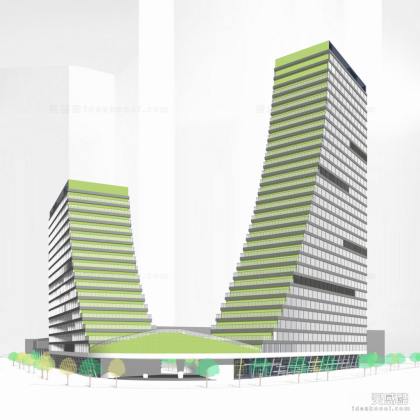 现代异形商业办公建筑丨