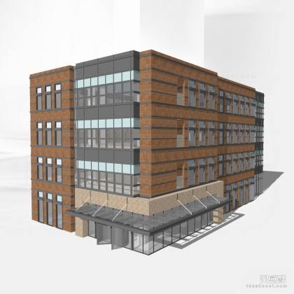 办公建筑 红砖建筑丨