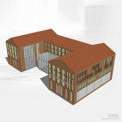 办公建筑 红砖建筑丨