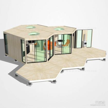 现代酒店民宿建筑丨