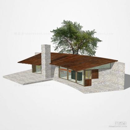 现代酒店别墅建筑丨