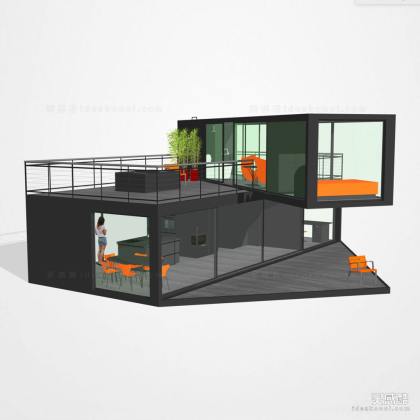 现代酒店民宿建筑丨