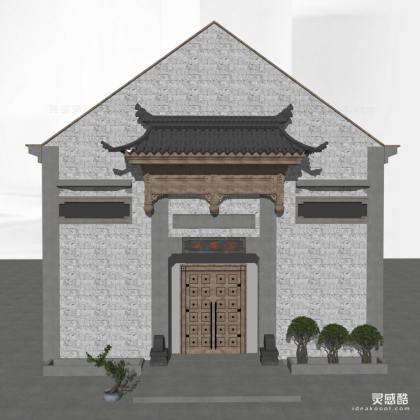 中式入口门头丨