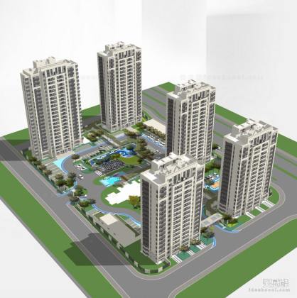 高层住宅建筑景观丨