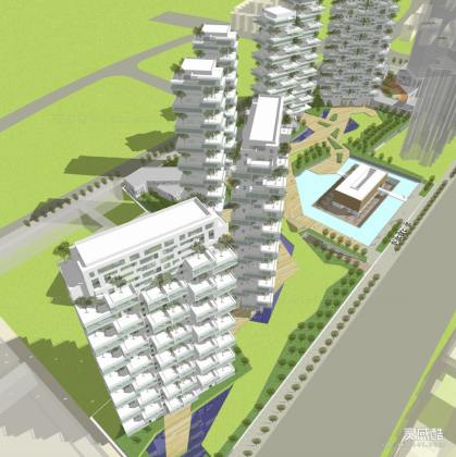 现代高层住宅建筑 大阳台丨