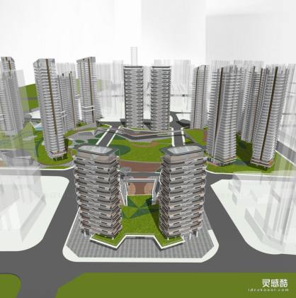 现代高层住宅建筑 生态城丨