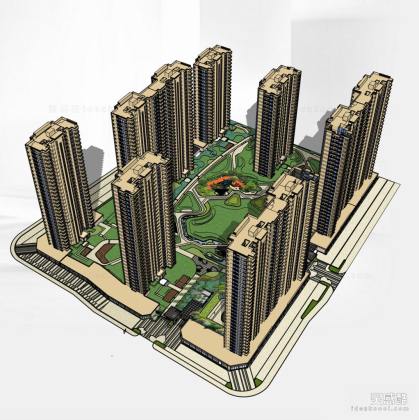 龙湖某精品豪宅 高层住宅建筑景观设计方案丨