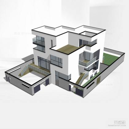 现代别墅建筑丨