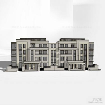 多层住宅 联排别墅建筑丨