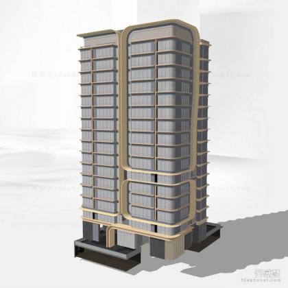 现代高层酒店住宅建筑丨