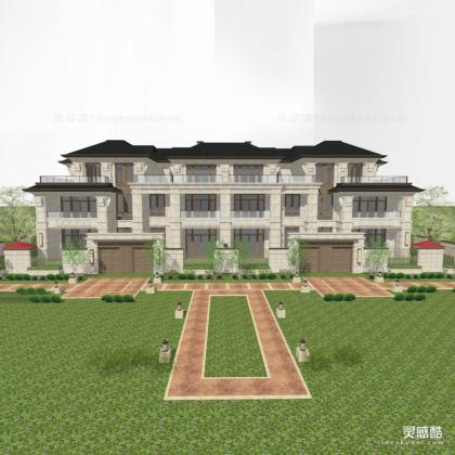 杭州龙湖景宸天玺名城 中式4联排别墅 豪宅丨