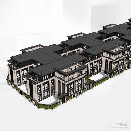 合院_中式别墅建筑丨