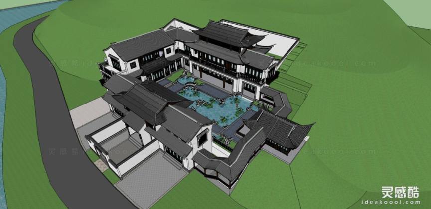 梅林山庄 绿城中式桃花源山地别墅建筑丨