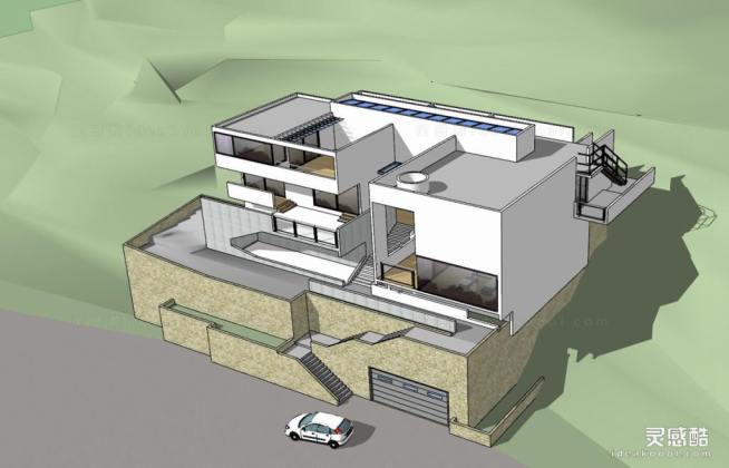 山地住宅别墅建筑丨