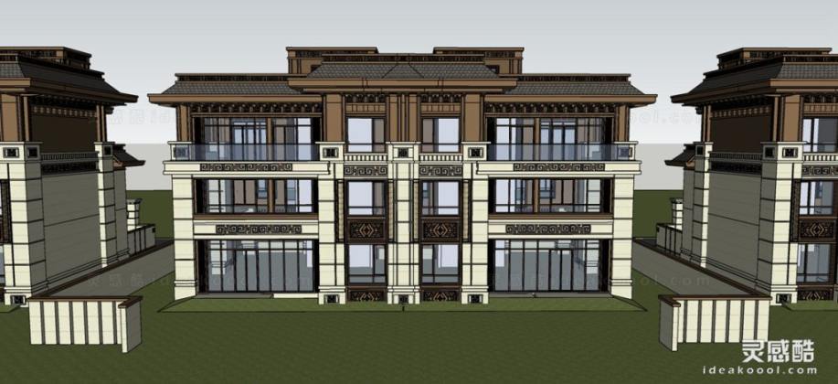 沈阳龙湖天宸原著 中式唐风豪宅别墅建筑丨