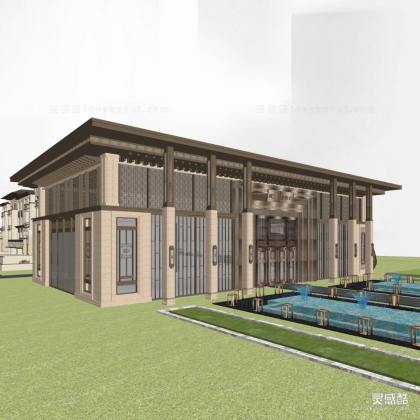 武汉金科城 售楼处示范区+T4叠拼别墅建筑丨