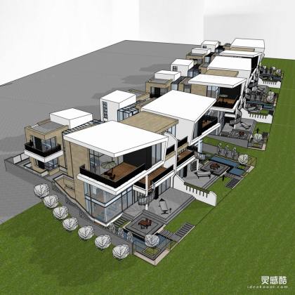 现代风格别墅建筑丨