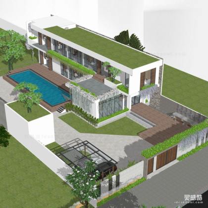 现代生态别墅建筑丨