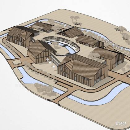 手工模型 酒店民宿建筑丨