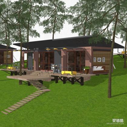 现代民宿酒店建筑丨