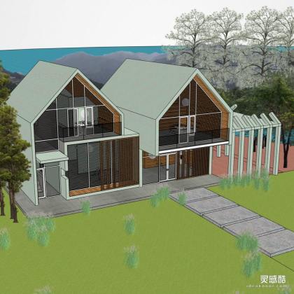 现代民宿酒店建筑 别墅丨