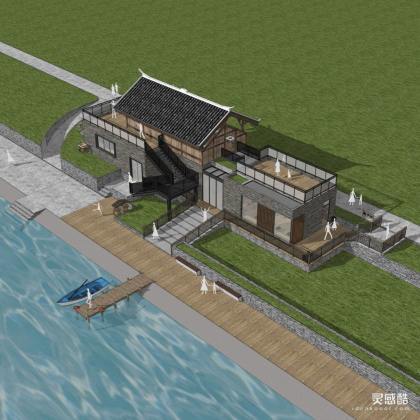 滨水酒店民宿建筑丨