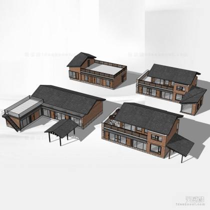 酒店民宿建筑 旧房改造 乡村建筑 美丽乡村丨